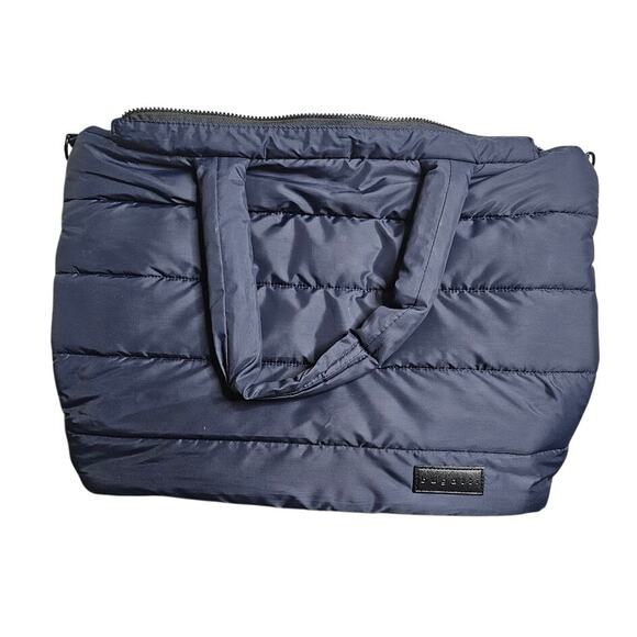 Bugatti blue puffer laptop travel tote overnight shoulder bag 18x14x5 carry on - Picture 1 of 7
